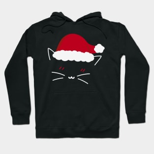 Cat Santa Hat Christmas Hoodie